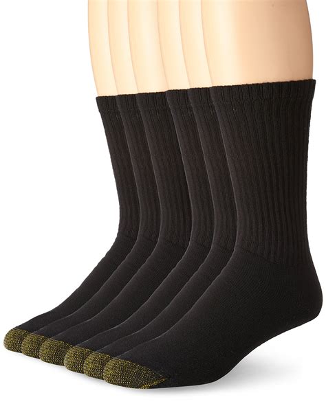 gold toe black crew socks|gold toe black athletic socks.